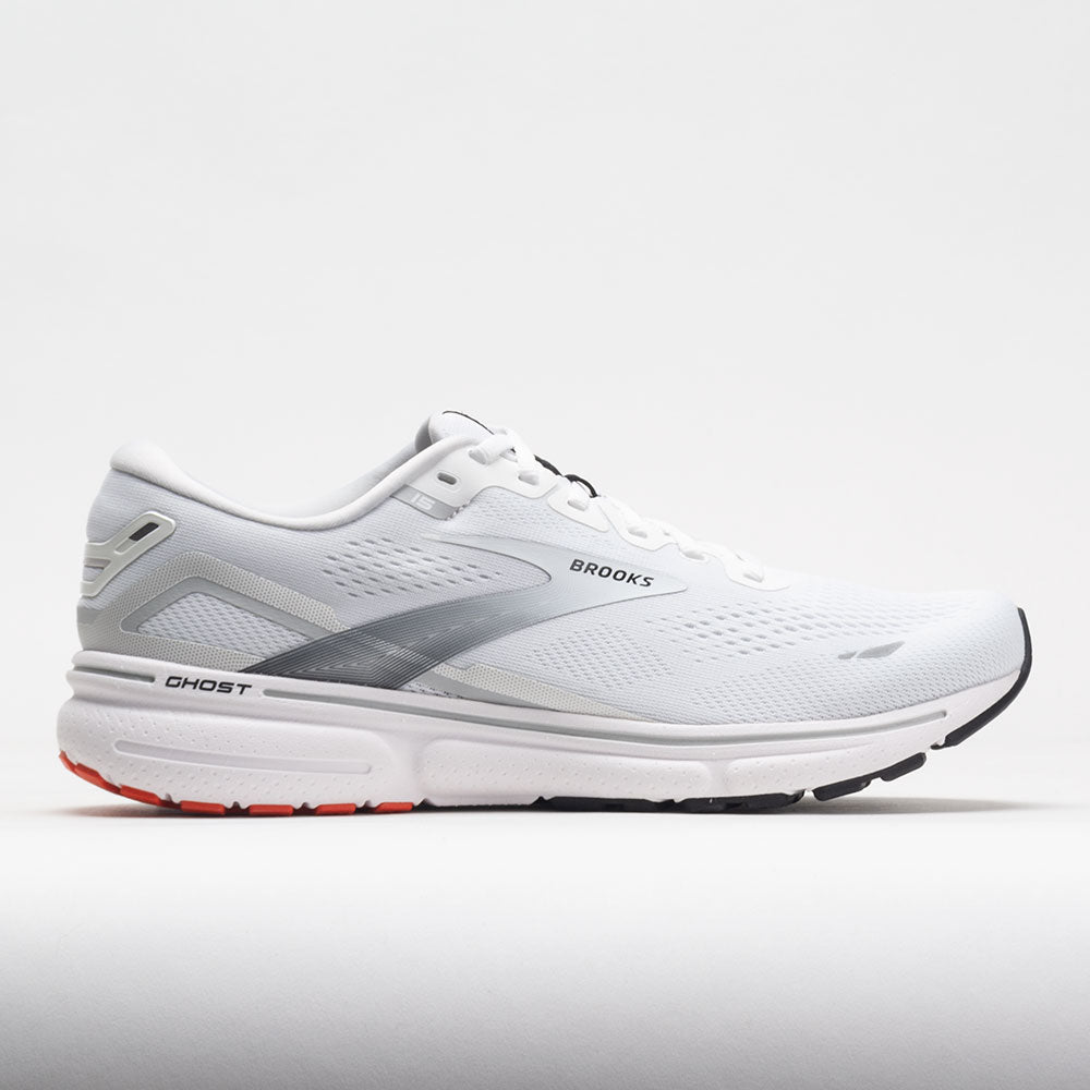 Brooks Ghost 15 Men's  White/Black/Flame