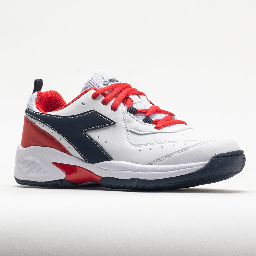 Diadora Challenge 5 SL Junior  White/Blue Corsair/Fiery Red