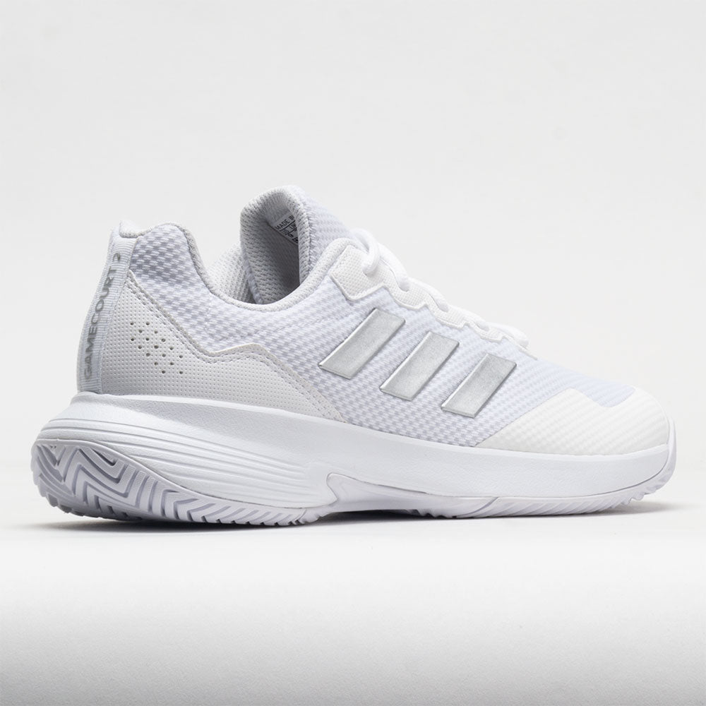 adidas GameCourt Women's  White/Silver Metallic/White
