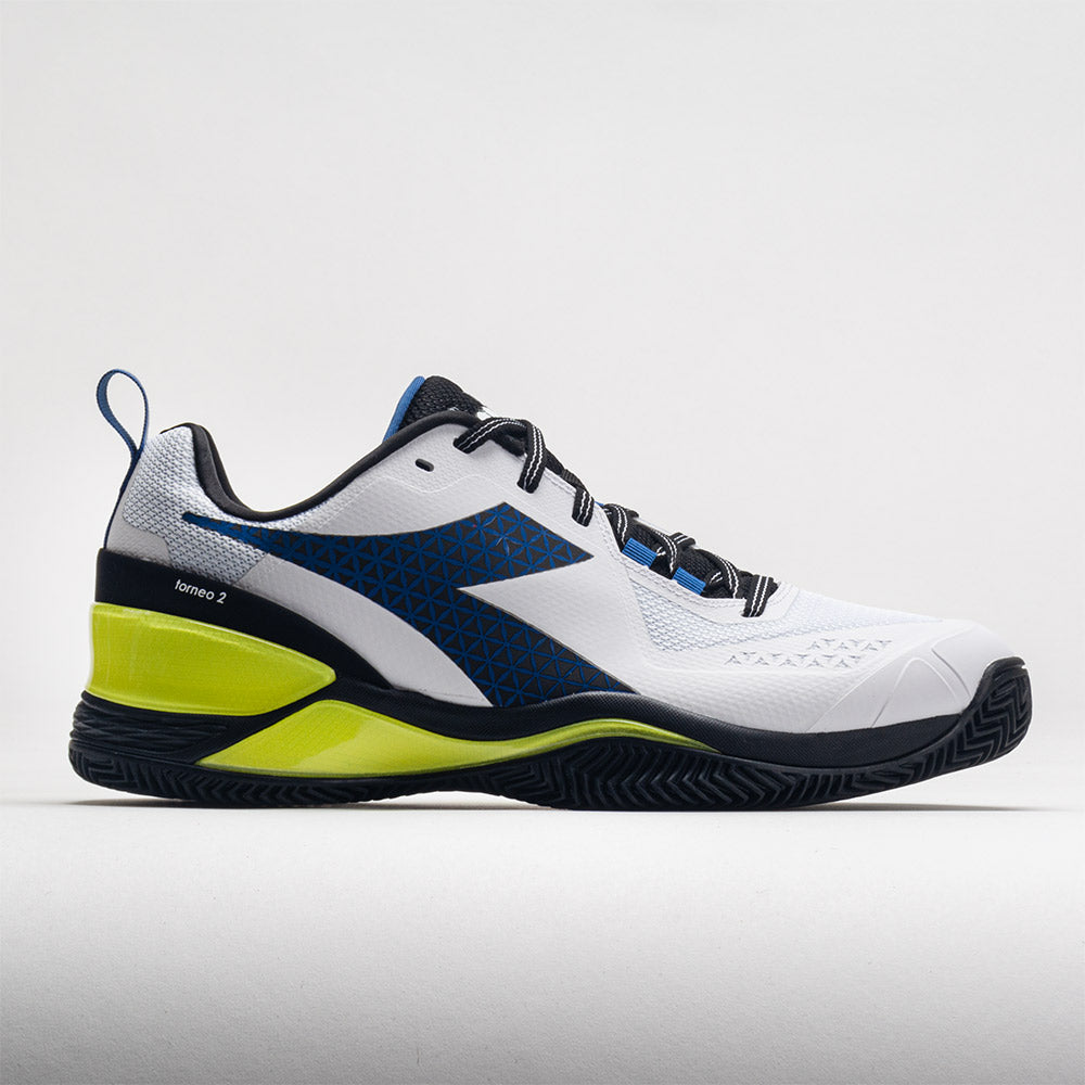 Diadora Blushield Torneo 2 Clay Men's  White/Deja Vu Blue/Black